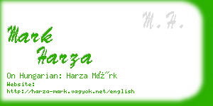 mark harza business card